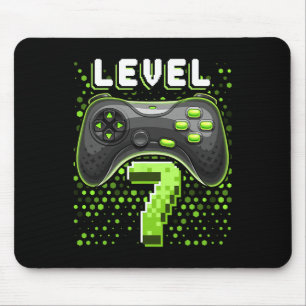 Level 7 Video Game Controller 7th Birthday Gamer G Mouse Pad