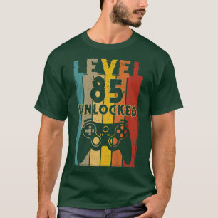 Level 85 Unlocked Funny Video Gamer 85th Birthday T-Shirt