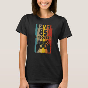 Level 85 Unlocked Video Gamer 85th Birthday T-Shirt