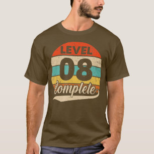 Level 8 Complete  8th Wedding Anniversary For Him  T-Shirt