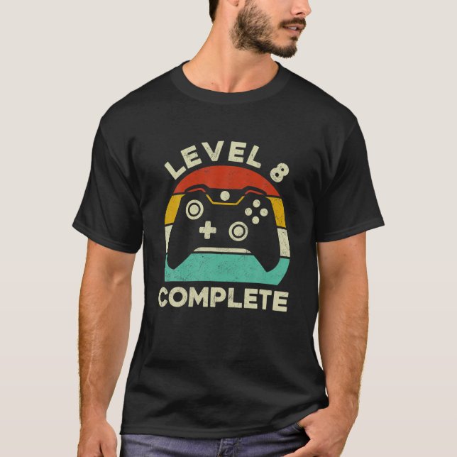Level 8 Complete Gift Celebrate 8Th Wedding Annive T-Shirt (Front)