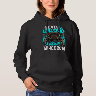 Level 8 Unlocked Awesome Since 2014 8th Birthday G Hoodie