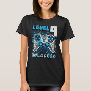 Level 9 Unlocked Video Game 9th Birthday Gamer Boy T-Shirt