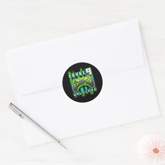1art1 Gaming Icona Ninja, Verde Sticker Adesivo 9x9 cm