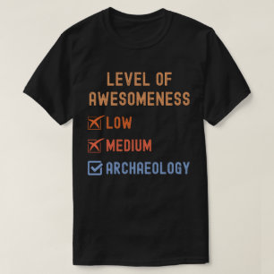 Level of Awesomeness Archaeology T-Shirt