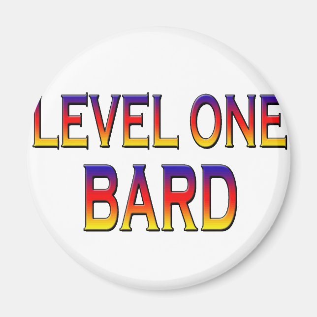 Level one bard magnet (Front)