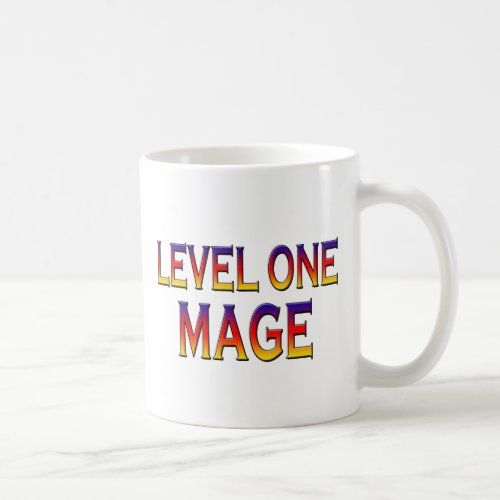 Level one mage coffee mug
