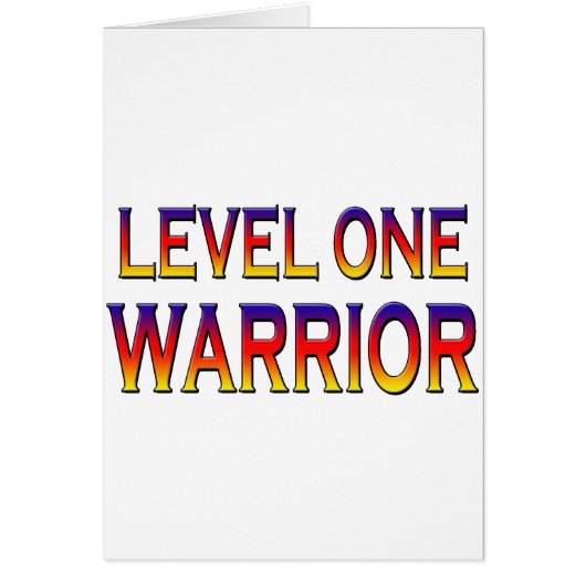 Level one warrior cards (Front)