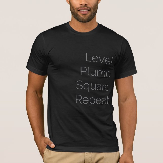 Level Plumb Square Repeat (Premium) T-Shirt (Front)