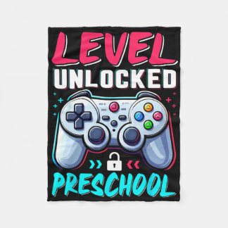 Level Preschool Unlocked Back To School Boys Team  Fleece Blanket