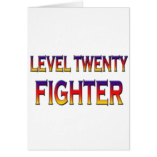 Level twenty fighter cards (Front)