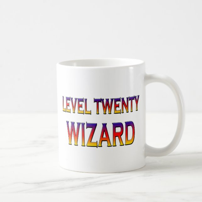 Level twenty wizard coffee mug (Right)