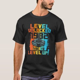 Level Unlocked 1982 Time To Level Up Vintage Gamer T-Shirt