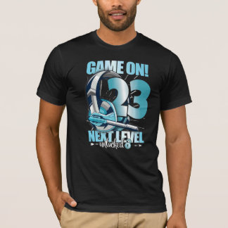 Level Unlocked 23rd Birthday 23 Years Man Woman Ga T-Shirt