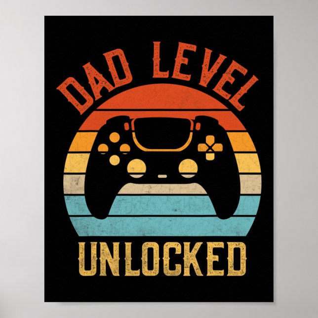 Level Unlocked - Game Lover Gamer Soon To Be Fathe Poster (Front)