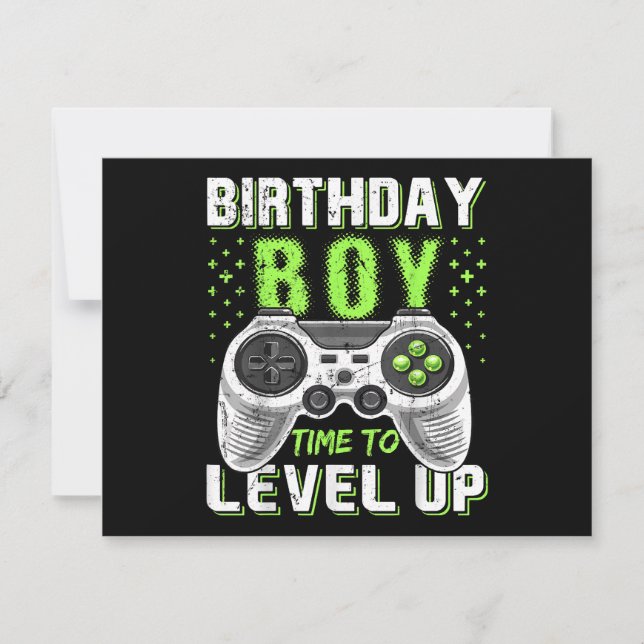 Level Up Birthday Boy Video Game (Front)
