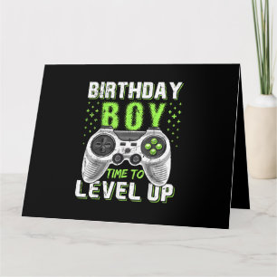 Level Up Birthday Boy Video Game Card