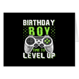Level Up Birthday Boy Video Game Card