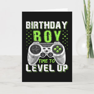 Level Up Birthday Boy Video Game - Clic Fit  Card