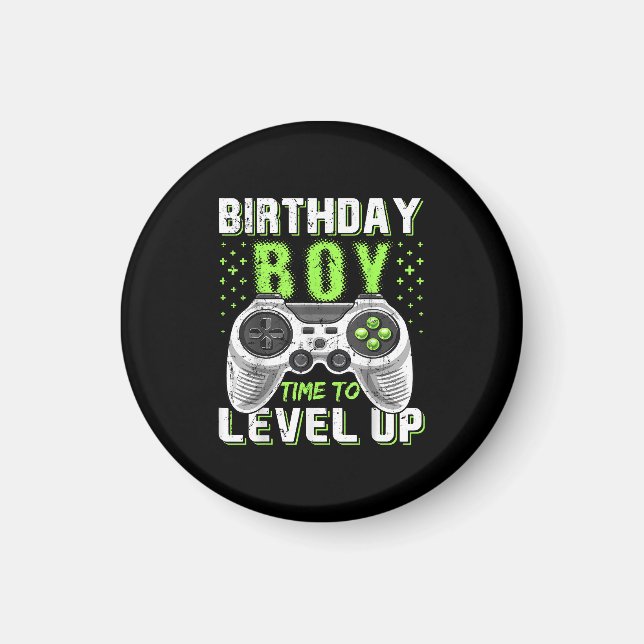 Level Up Birthday Boy Video Game Magnet (Front)