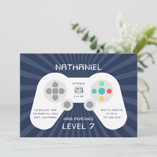 Level Up | Birthday Party Invitation | Zazzle