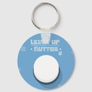 Level Up Button 2 Keychain