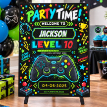 Level Up Gamer 10th Birthday Boy Party