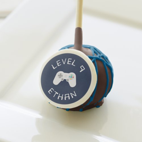 Level Up  Gamer Theme Personalized Birthday Cake Pops