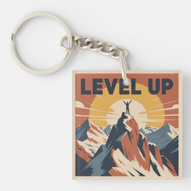 Level Up Keychain (Front)