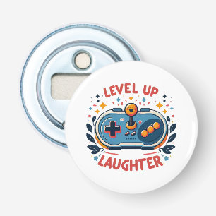 level up laughter bottle opener