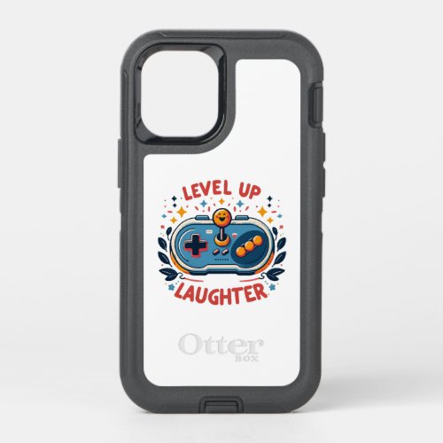 level up laughter OtterBox defender iPhone 12 mini case