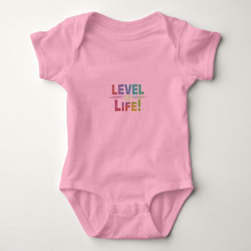level up life baby bodysuit