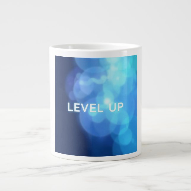 Level Up Mindset Giant Coffee Mug (Front)
