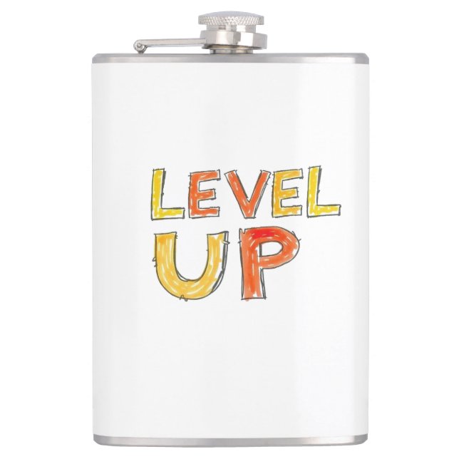 Level Up Motivation Design Flask (Front)
