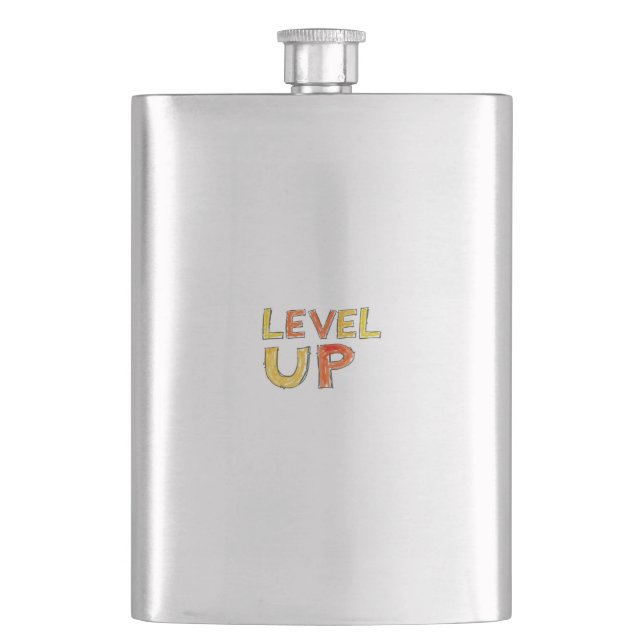 Level Up Motivation Design Flask (Front)