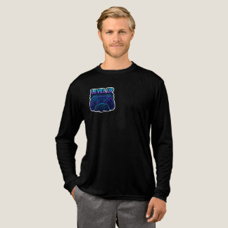 “Level Up Neon Gaming Controller Sticker Gamer op" Tri-Blend Shirt