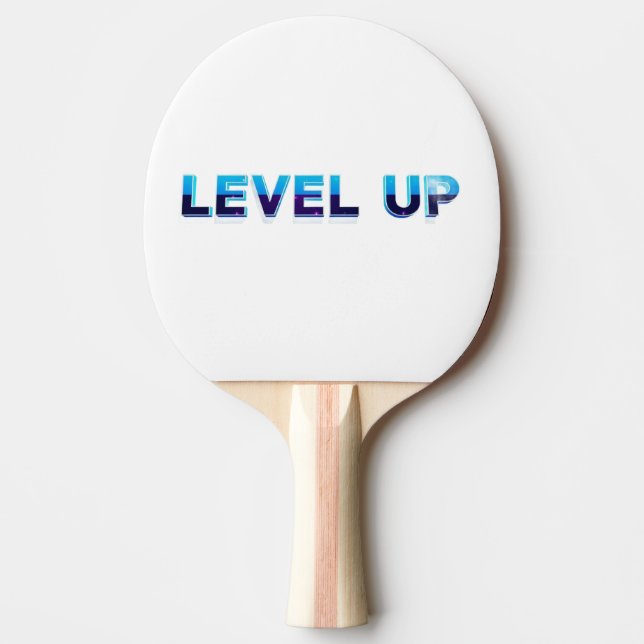 Level Up Ping Pong Paddle (Front)