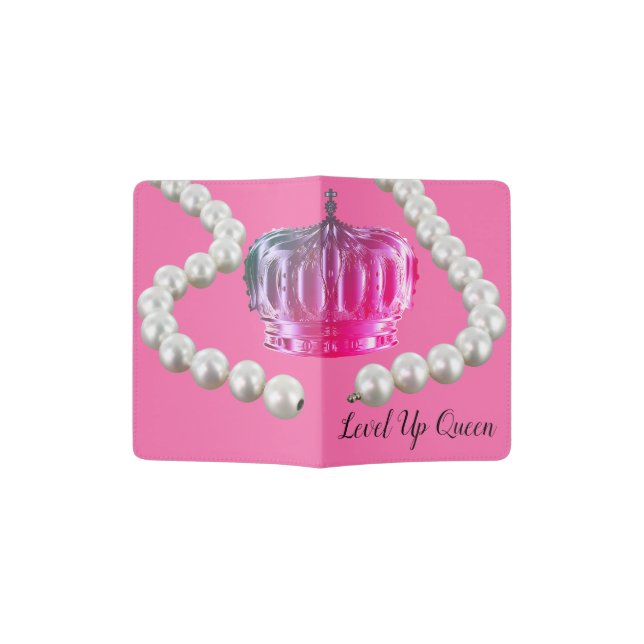 Level Up Queen Passport Book Holder (Opened)