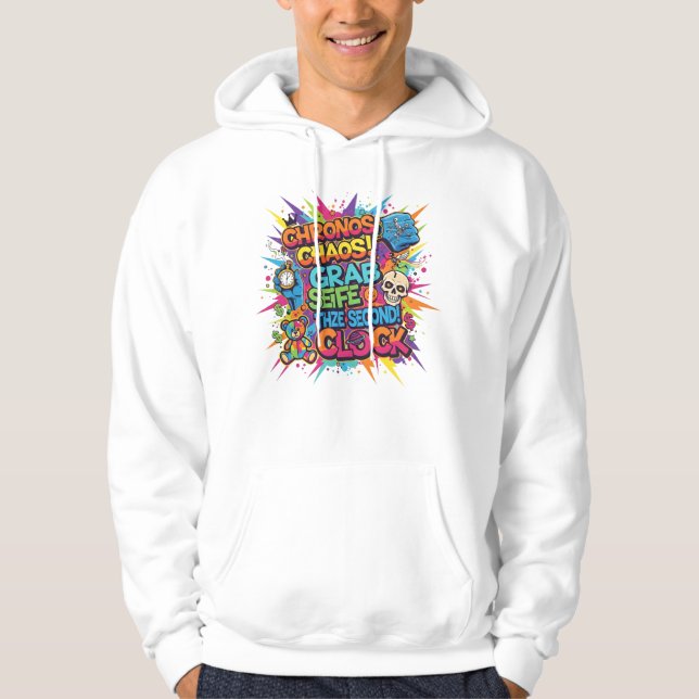 "Level Up Retro Gamer Hoodie" Hoodie (Front)