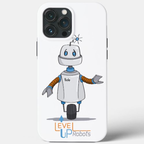 Level Up Robots Bob iPhone case