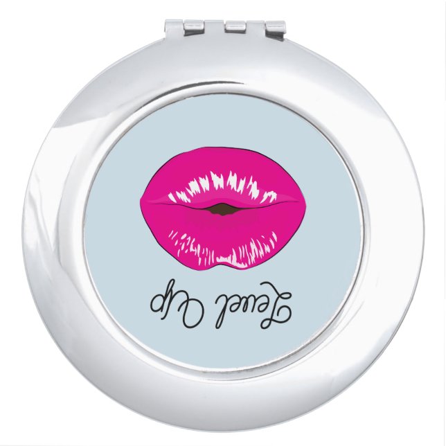 Level Up Round Compact Mirror (Front)