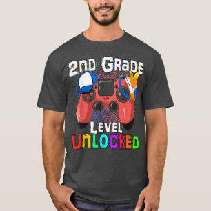 Level Up To 2nd Grade Back to School Video Game Bo T-Shirt