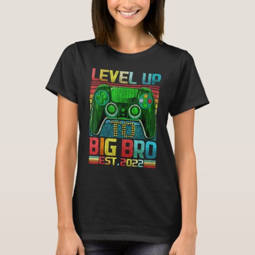 Level Up To Big Brother 2022 Pregnancy Baby Announ T_Shirt