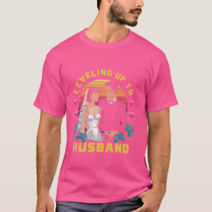 Level up to Husband Marriage For Gamer Husband Fun T-Shirt