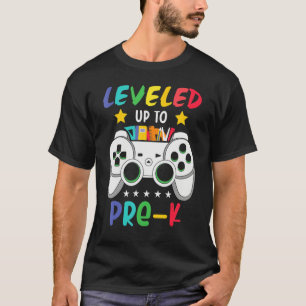 Level Up To Pre K Grade Video Game Back To School T-Shirt
