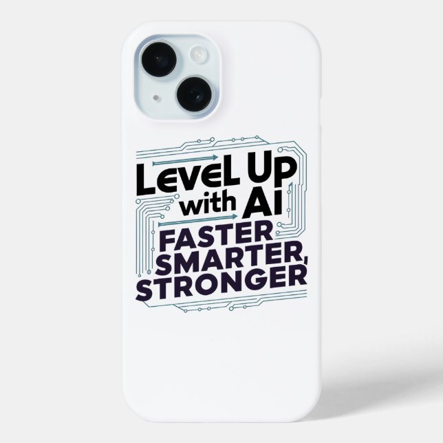 Level Up with AI – Faster, Smarter, Stronger Case-Mate iPhone Case (Back)