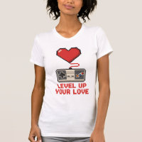 Level Up Your Love, Retro Pixel Gaming Design