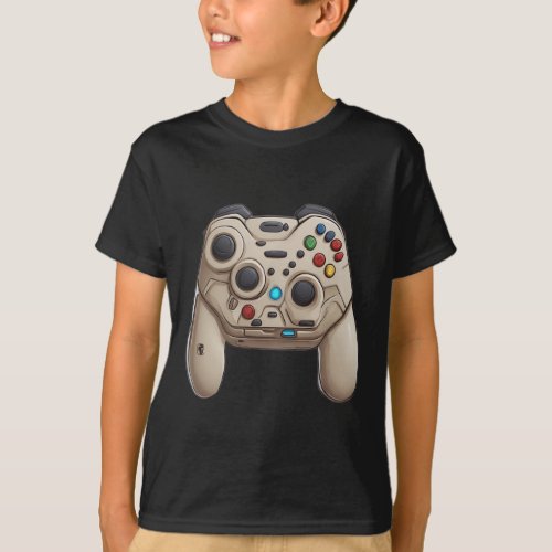 Level Up Your Style Cartoon 3D Gaming Remote Cont T_Shirt