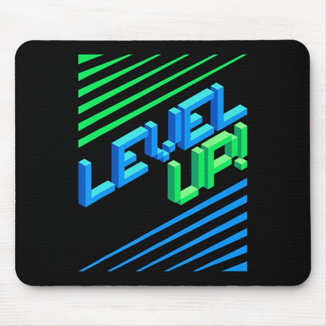 Level Your Game Up I Controller Ps5 Gaming  Mouse Pad (Front)