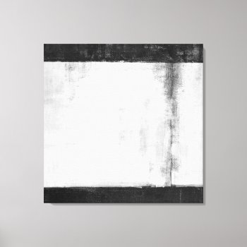 'leveled' Black And White Abstract Art Canvas Print by T30Gallery at Zazzle